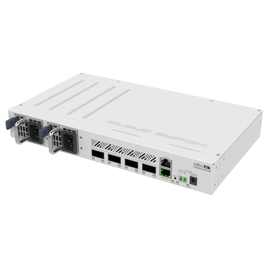 Комутатор мережевий Mikrotik CRS504-4XQ-IN