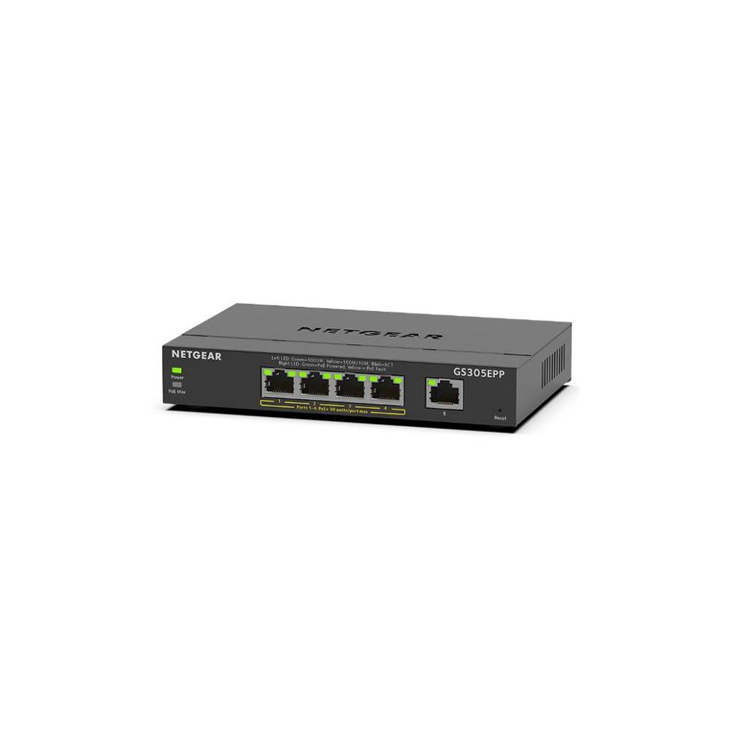 Комутатор мережевий Netgear GS305EPP-100PES