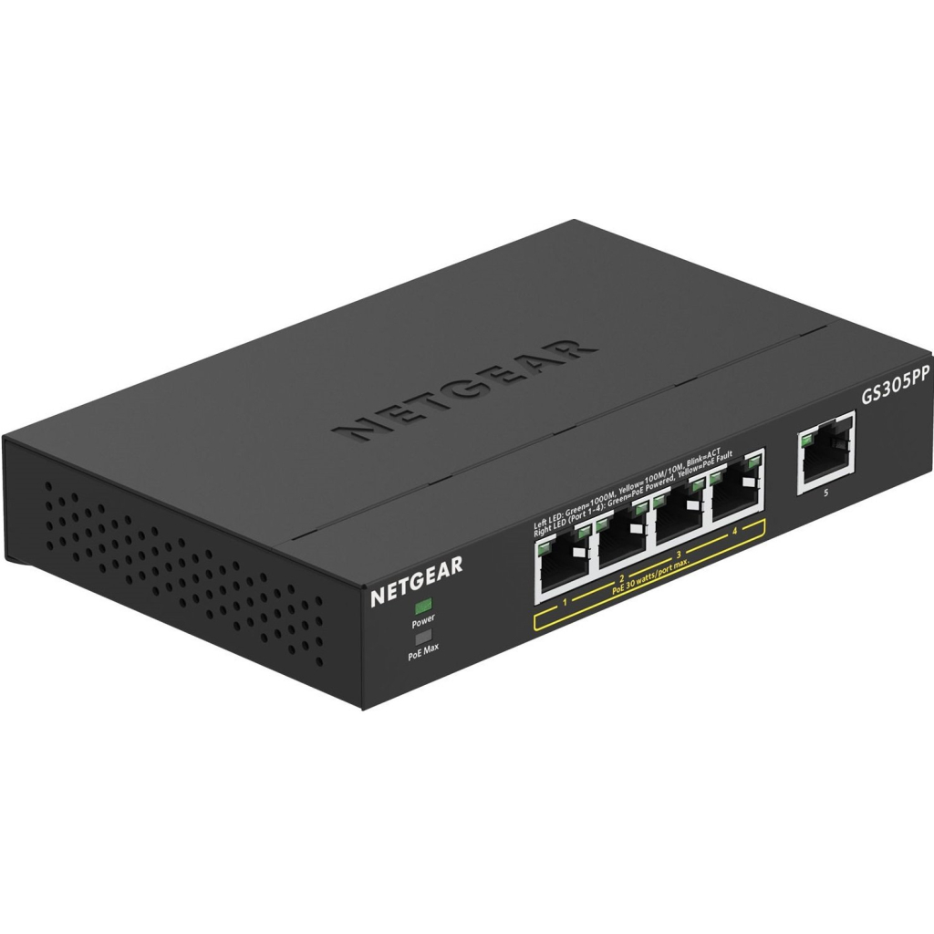 Комутатор мережевий Netgear GS305PP-100PES