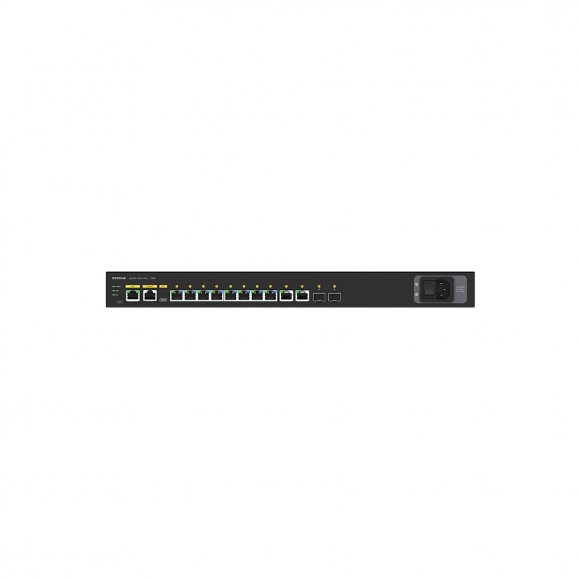Комутатор мережевий Netgear Комутатор M4250-10G2F-POE+ (GSM4212P) 8x1GE PoE+(125W), 2x1G (GSM4212P-100EUS)