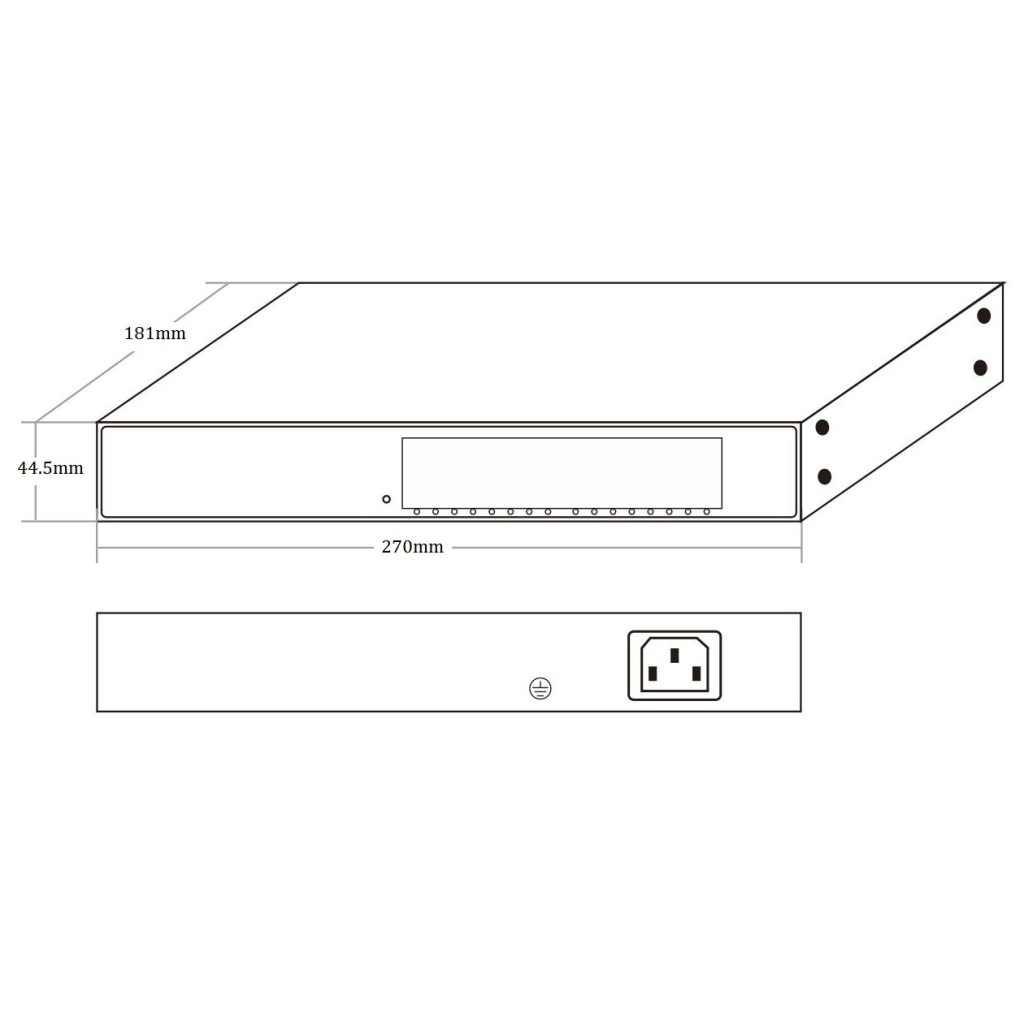 Комутатор мережевий Onv ONV-H3016