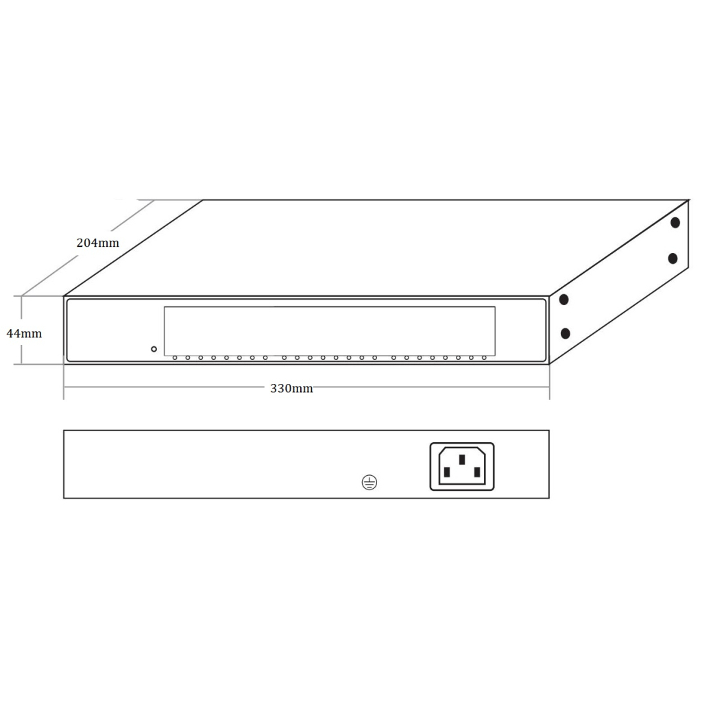 Комутатор мережевий Onv ONV-H3024