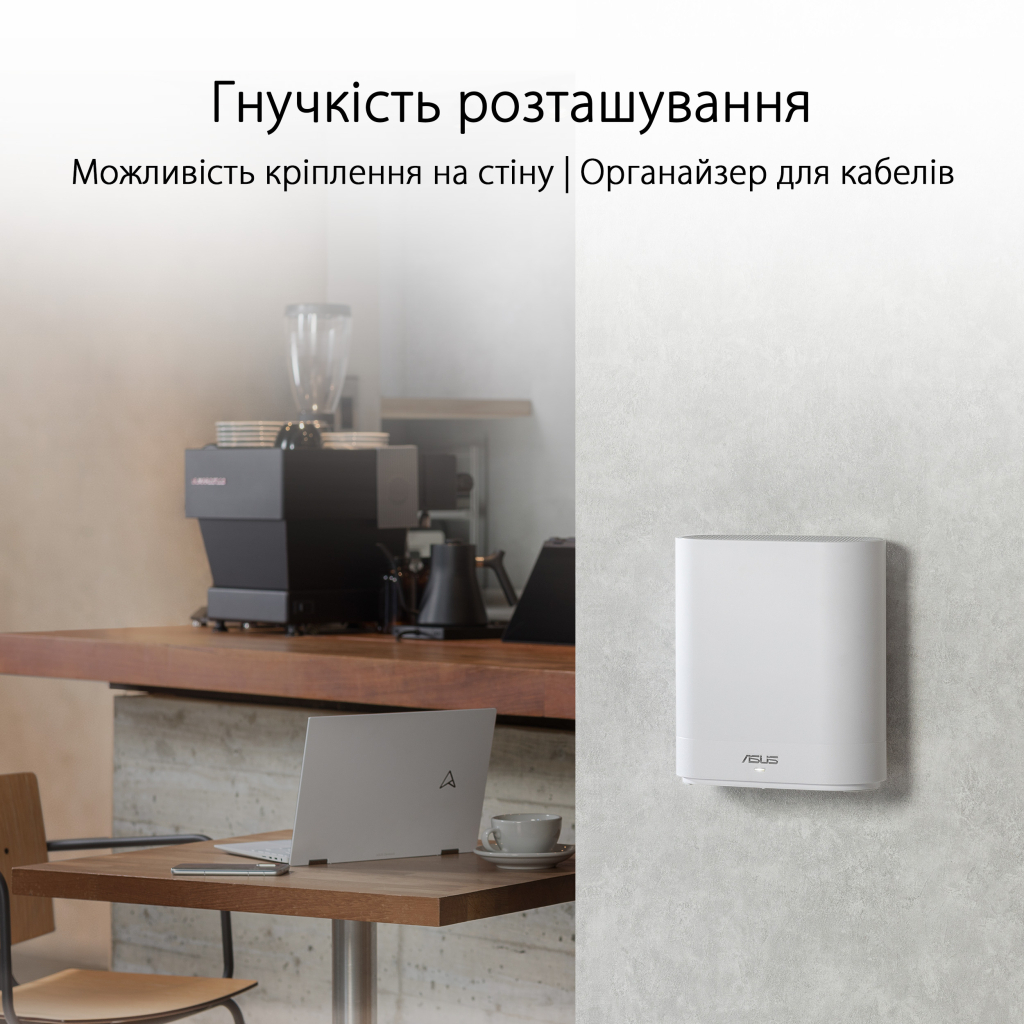 Точка доступу Wi-Fi ASUS EBM68 2pk White (90IG07V0-MO3A40)