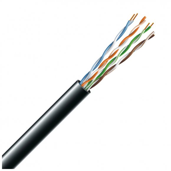 Кабель мережевий ЗЗКМ UTP cat.5e 305м 4х2х24AWG Cu PE(зовнішній) (7091003)