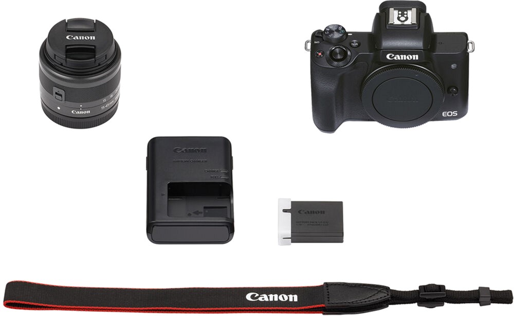 Цифрова камера Canon EOS M50 Mk2 + 15-45 IS STM Kit Black (4728C043)