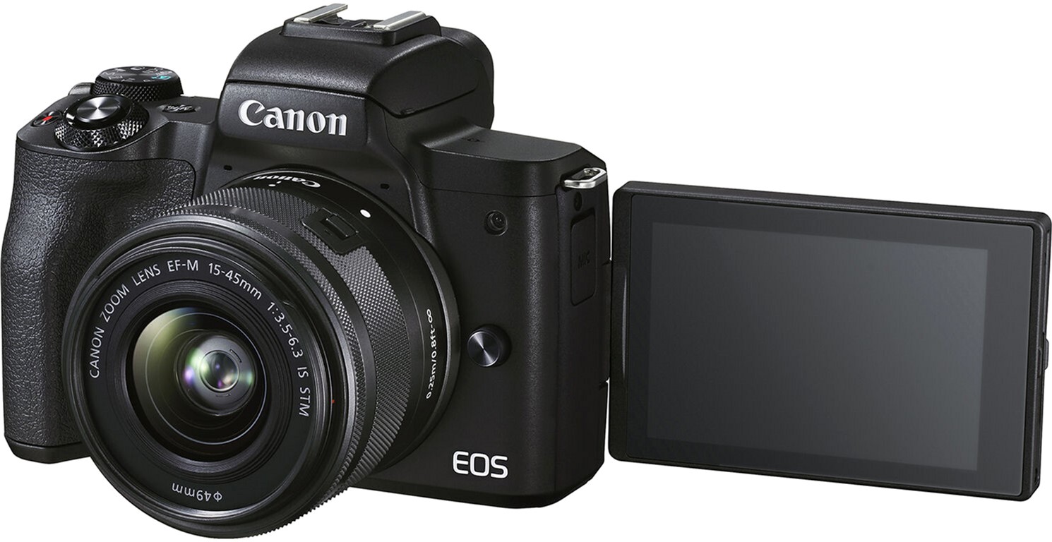 Цифрова камера Canon EOS M50 Mk2 + 15-45 IS STM Kit Black (4728C043)