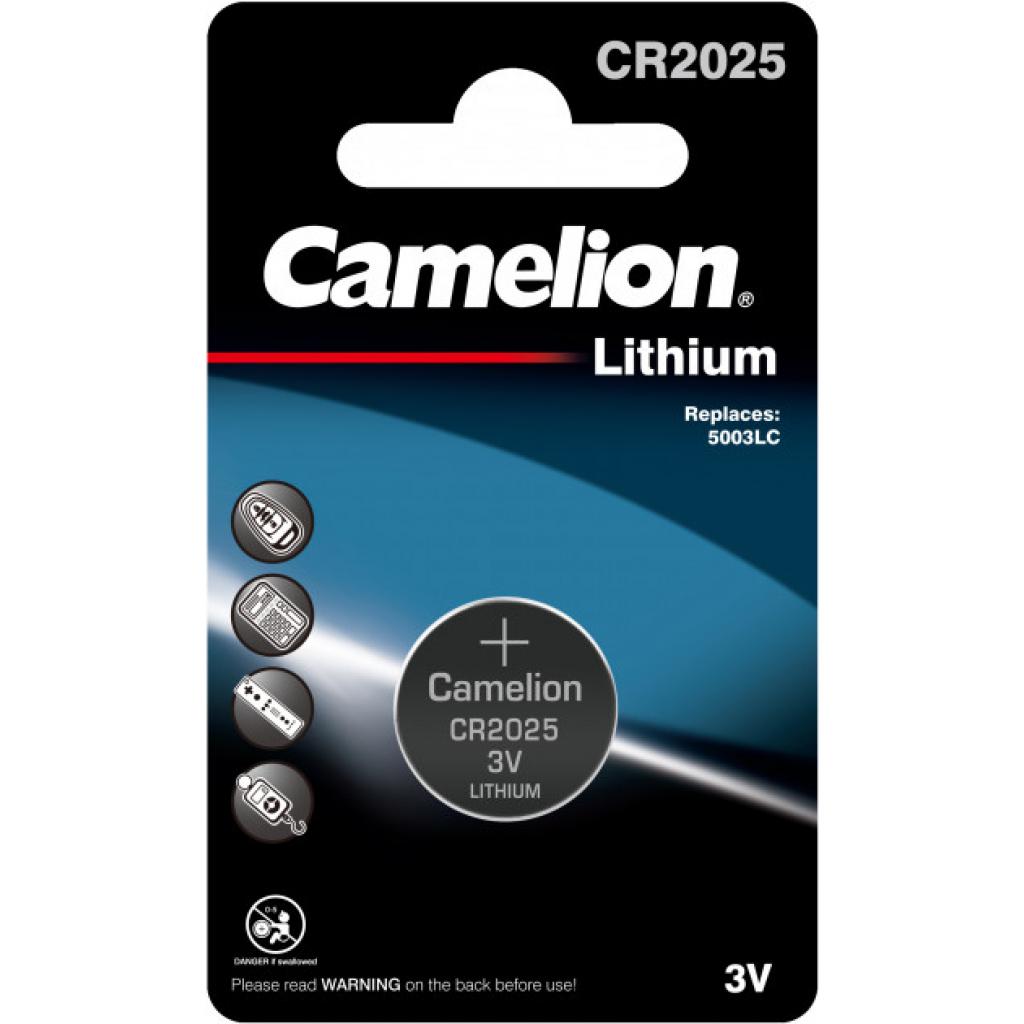 Батарейка CR 2025 Lithium * 1 Camelion (CR2025-BP1)