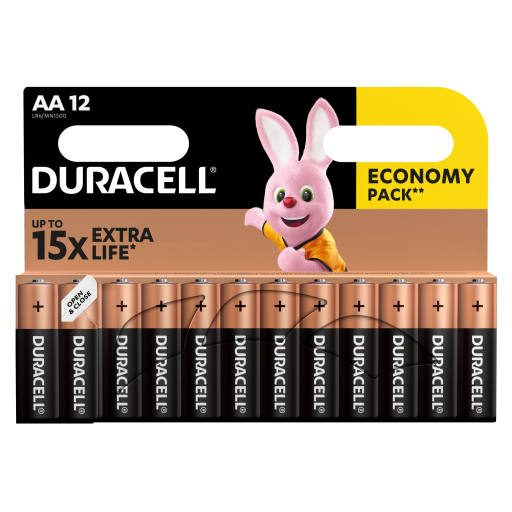 Батарейка Duracell AA лужні 12 шт. в упаковці (5000394006546 / 81551275)