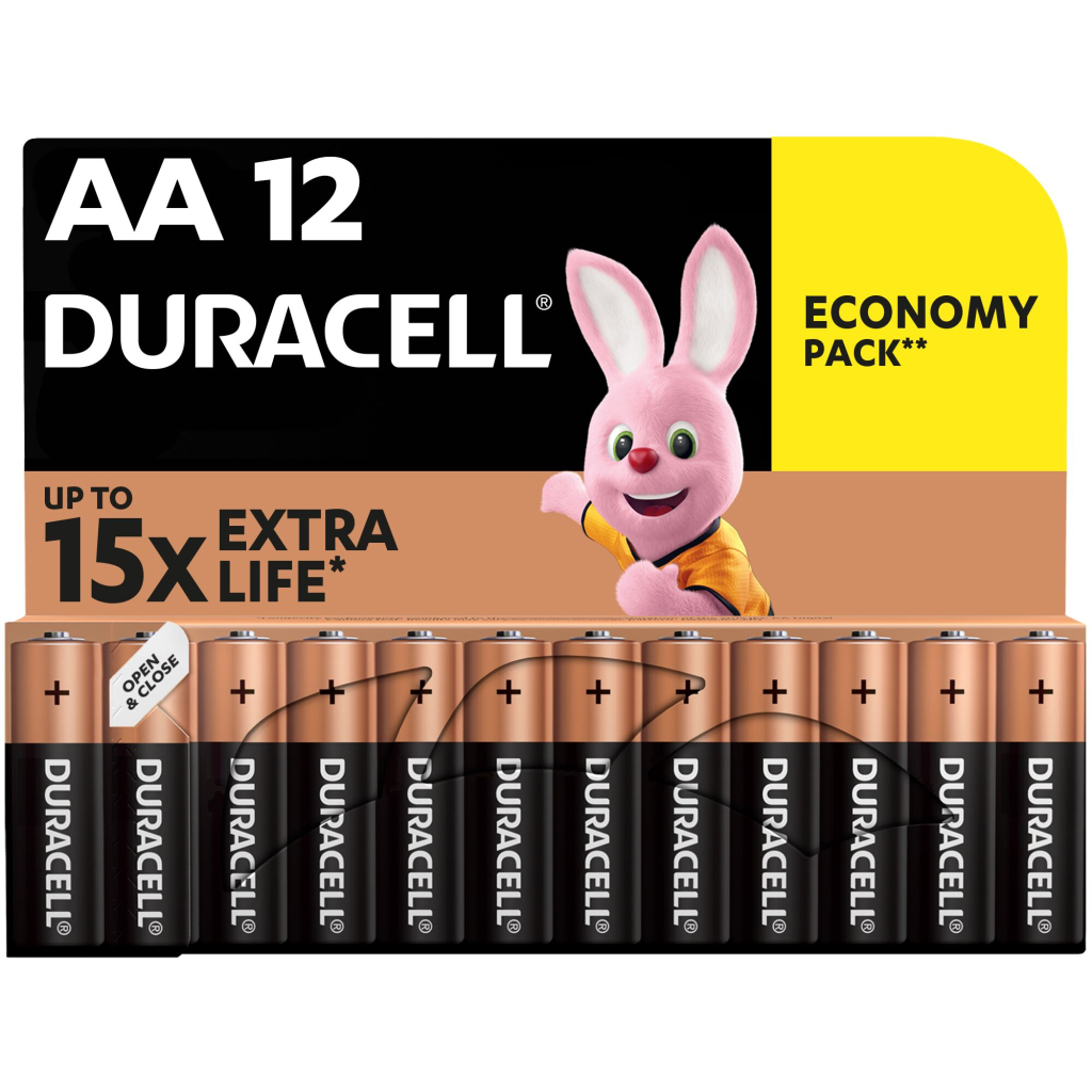 Батарейка Duracell AA лужні 12 шт. в упаковці (5000394006546 / 81551275)