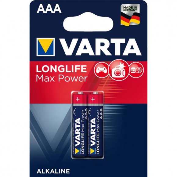 Батарейка Varta LONGLIFE Max Power LR03 * 2 (04703101412)