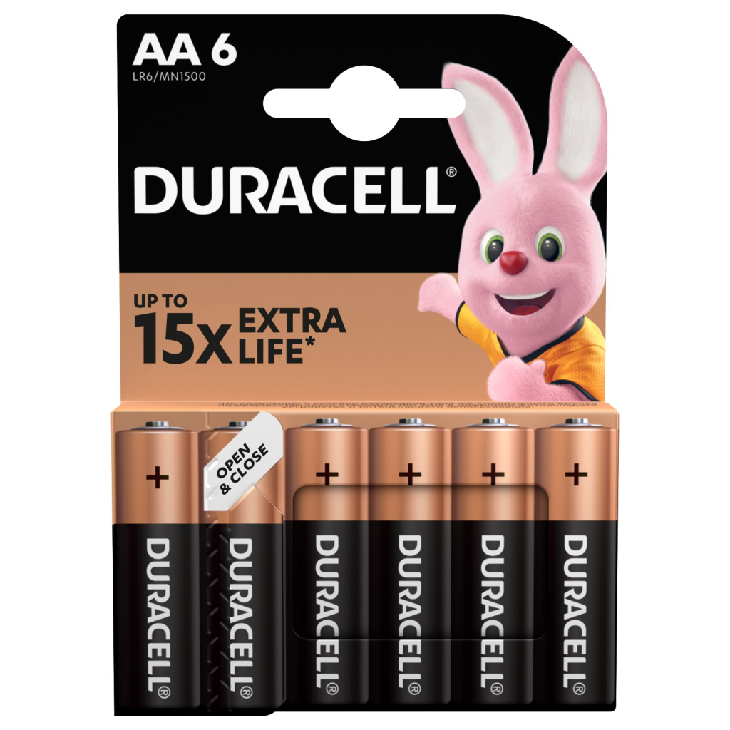 Батарейка Duracell AA лужні 6 шт. в упаковці (5007757)