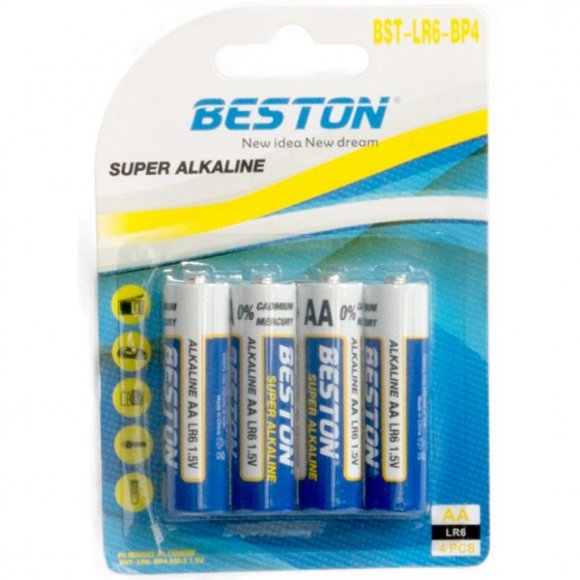 Батарейка Beston AA 1.5V Alkaline * 4 (AAB1831)