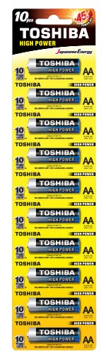 Батарейка Toshiba LR6 HP Alkaline BP 1X10