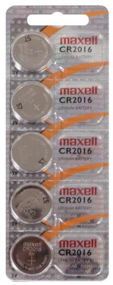 Батарейка Maxell CR2016 LI.MIC 1PK ON 5 CARD(J)