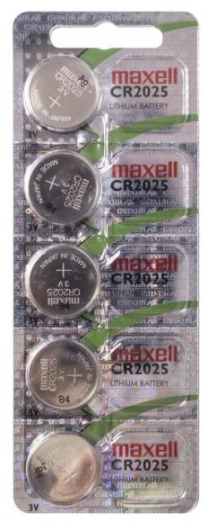 Батарейка Maxell CR2025 LI.MIC 1PK ON 5 CARD(J)