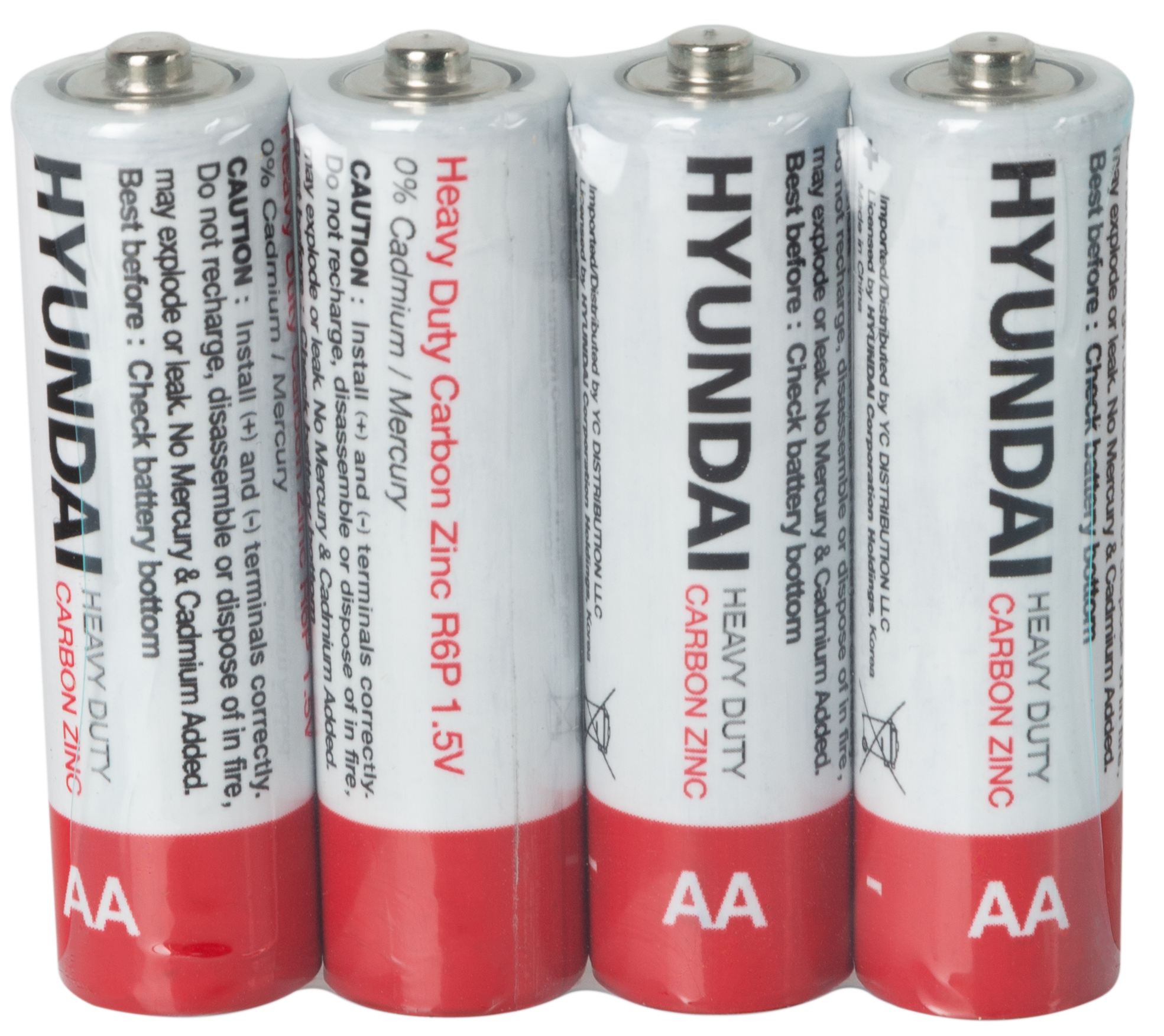 Батарейка Hyundai R6 AA Shrink 4 Heavy Duty