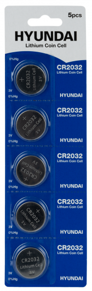 Батарейка Hyundai CR2032 Blister 5