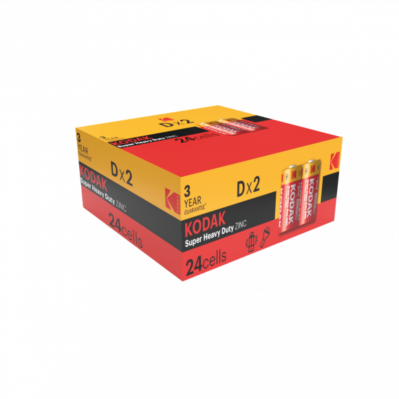 Батарейка Kodak EXTRA HEAVY DUTY R20 коробка 1x2 шт.