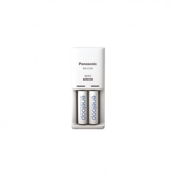 Зарядний пристрій для акумуляторів Panasonic Compact Charger + Eneloop 2AA 2000 mAh (K-KJ50MCD20E)