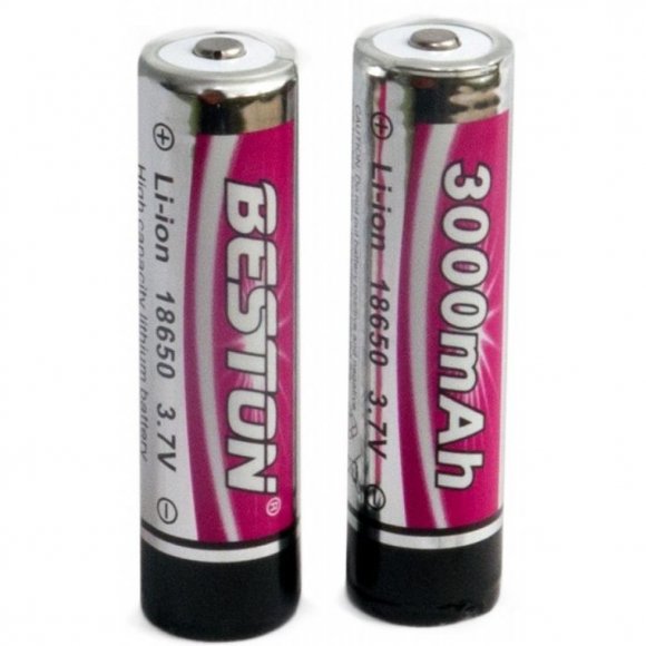 Акумулятор 18650 (168A) 3000 mAh *2 з захистом Beston (AAB1848)