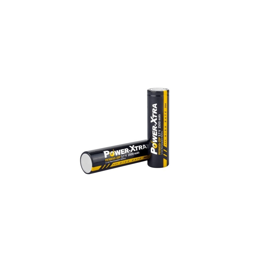 Акумулятор 18650 Li-Ion 2500mAh, 3.7V, orange Power-Xtra (PX18650-25BL / 29745)