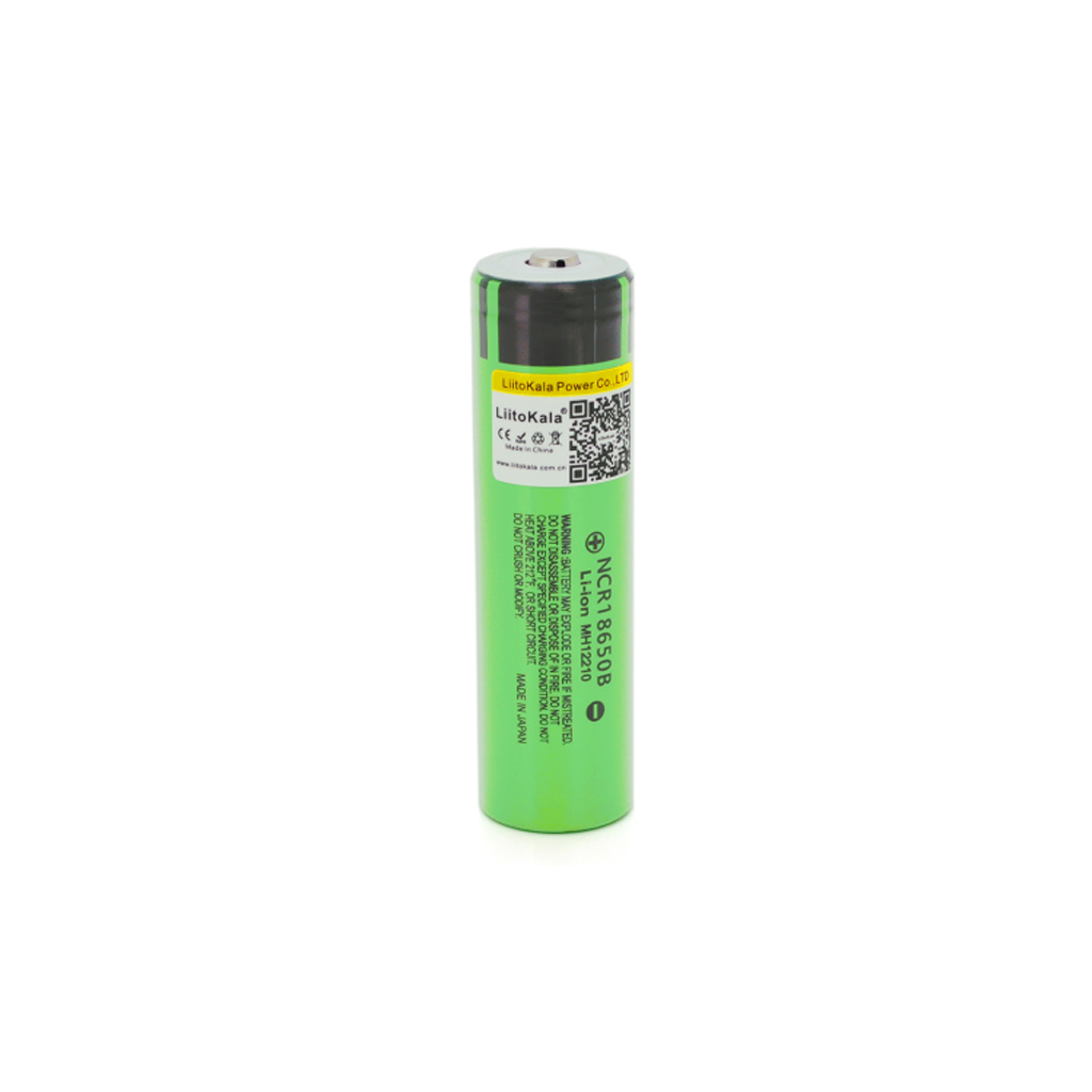 Акумулятор 18650 Li-Ion 3400mah (3200-3400mah), 3.7V (2.75-4.2V), green, OEM Liitokala (Lii-34B-JT)