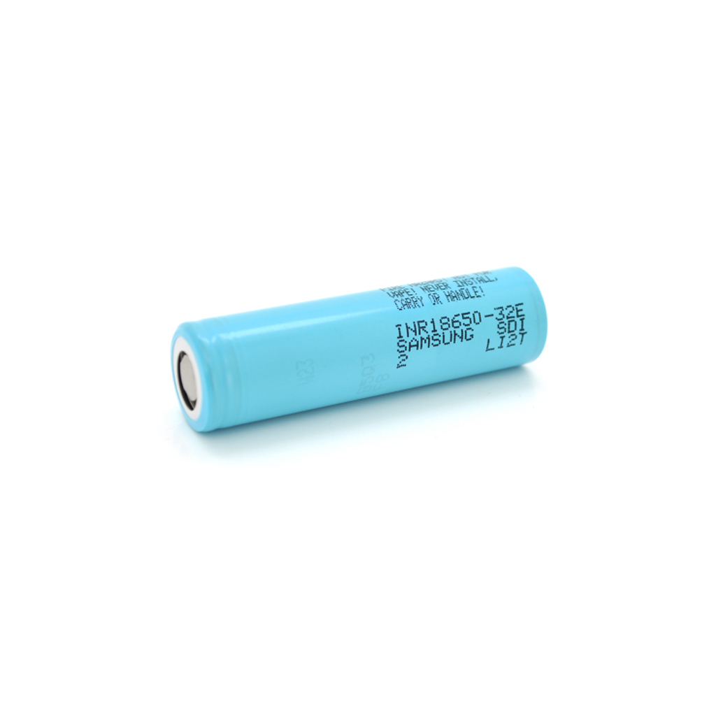 Акумулятор 18650 Li-Ion INR18650-32E, 3200mAh, 6.4A, 4.2/3.65/2.5V, Blue Samsung (INR18650-32E)