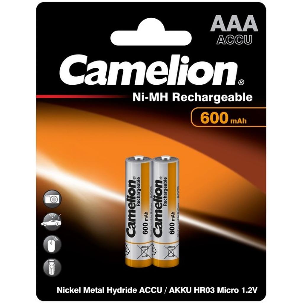 Акумулятор Camelion AAA 600mAh Ni-MH R03 * 2 (NH-AAA600BP2)