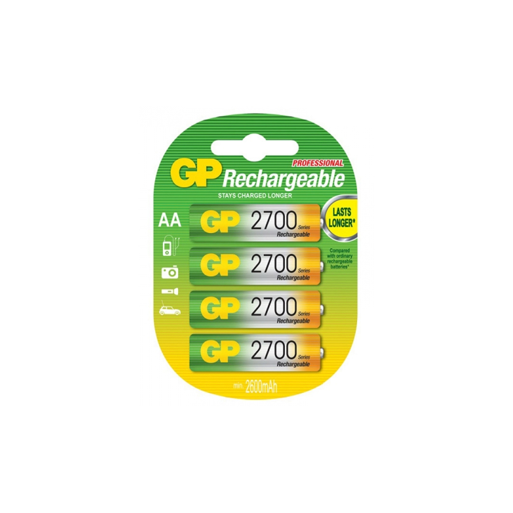 Акумулятор Gp AA R06 2700 mAh * 4 (270AAHCNP-GB4 / 4891199077753)