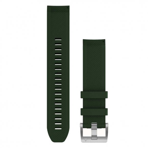 Ремінець до смарт-годинника Garmin MARQ, QuickFit 22m, Pine Green Silicone (010-13008-01)