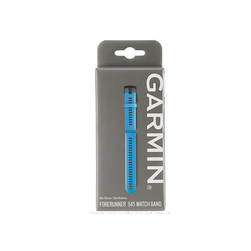 Ремінець до смарт-годинника Garmin Replacement Band, Forerunner 945, Blue with Slate HW (010-11251-2D)