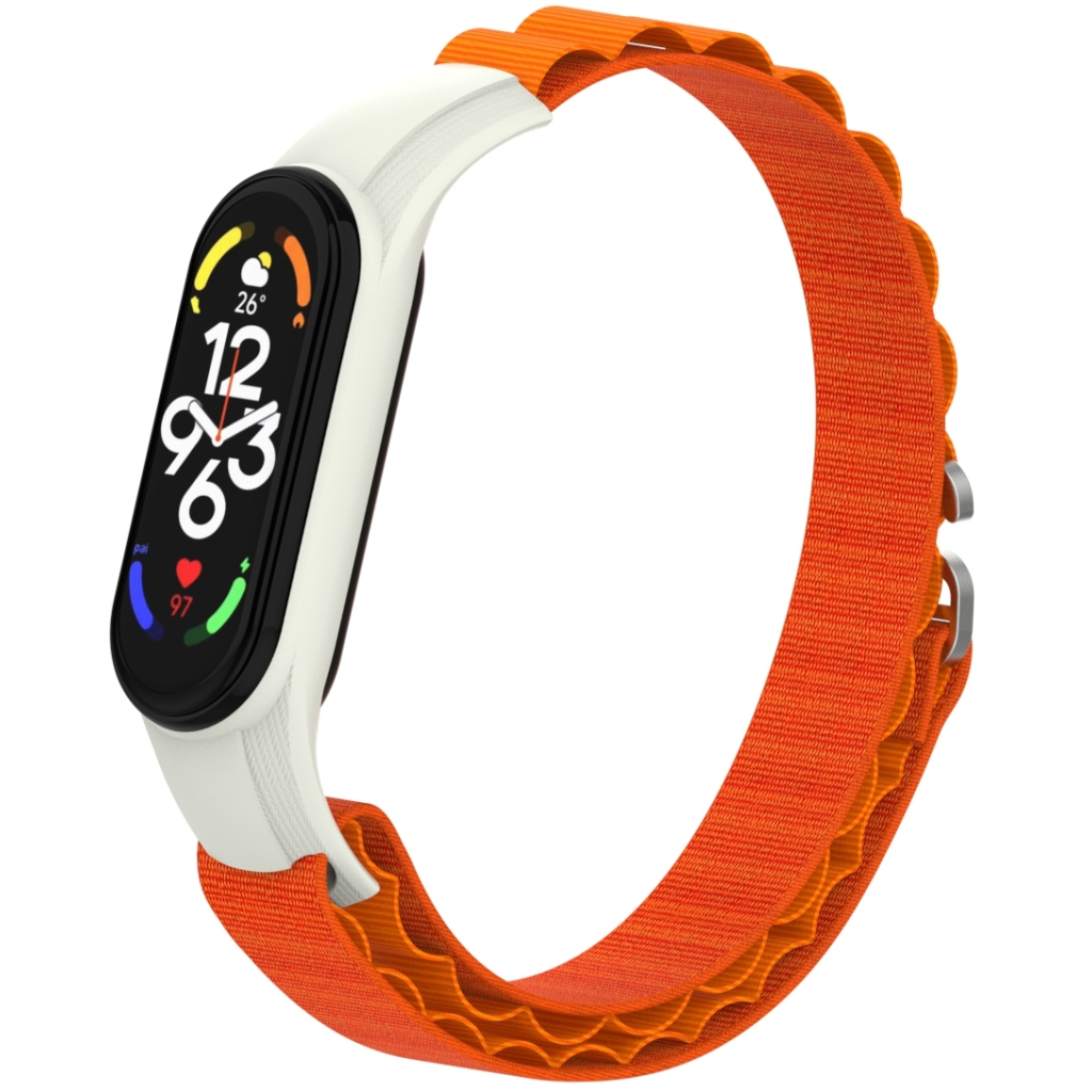 Ремінець до фітнес браслета Armorstandart AlpinaStyle Band для Xiaomi Mi Band 7/6/5/4 Orange (ARM64989)