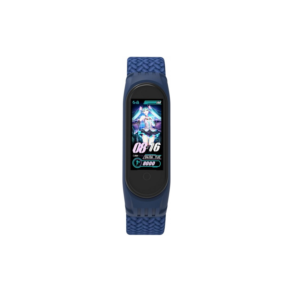 Ремінець до фітнес браслета Armorstandart Braided Solo Loop для Xiaomi Mi Band 4/5/6 Blue size L (ARM58758)