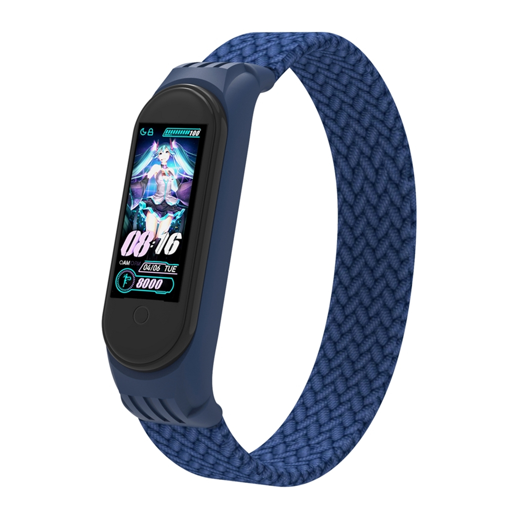 Ремінець до фітнес браслета Armorstandart Braided Solo Loop для Xiaomi Mi Band 4/5/6 Blue size S (ARM59178)