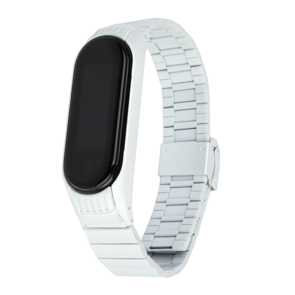 Ремінець до фітнес браслета Armorstandart Metal Band Link 603 для Xiaomi Mi Band 6/5 Creamy White (ARM59065)