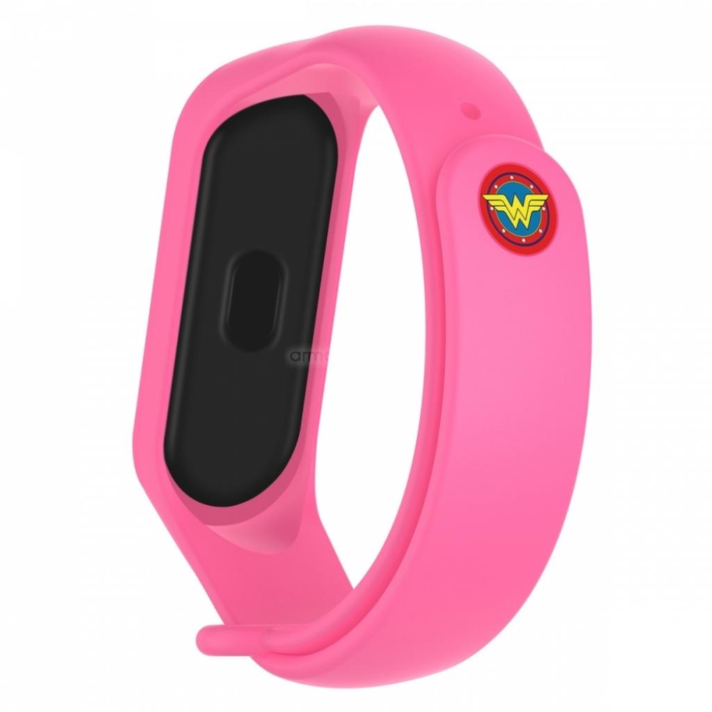 Ремінець до фітнес браслета Armorstandart Superhero Edition for Xiaomi Mi Band 4/3 Wonder Woman Pink (ARM55067)