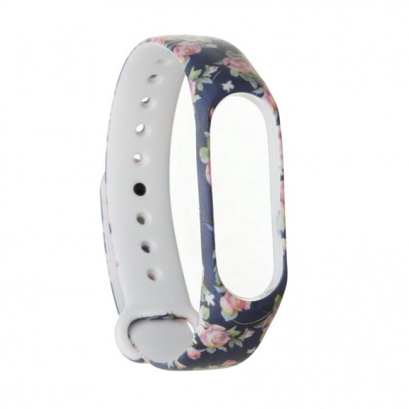 Ремінець до фітнес браслета Armorstandart для Xiaomi Mi Band 4/3 Blue Flowers (ARM52066)