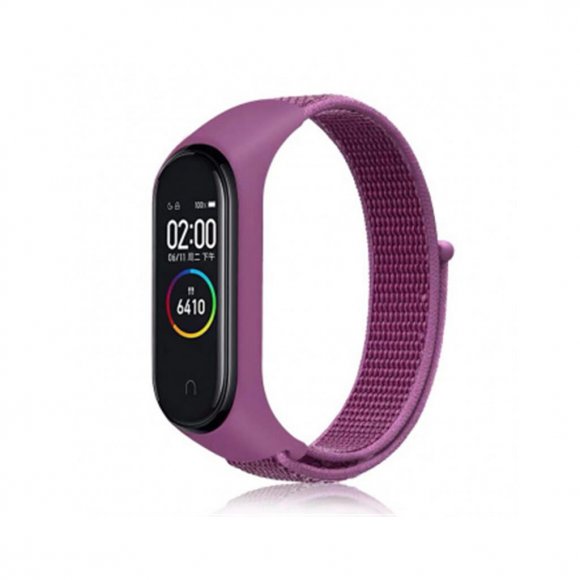 Ремінець до фітнес браслета BeCover Nylon Style для Xiaomi Mi Smart Band 5/6 Purple (705429)