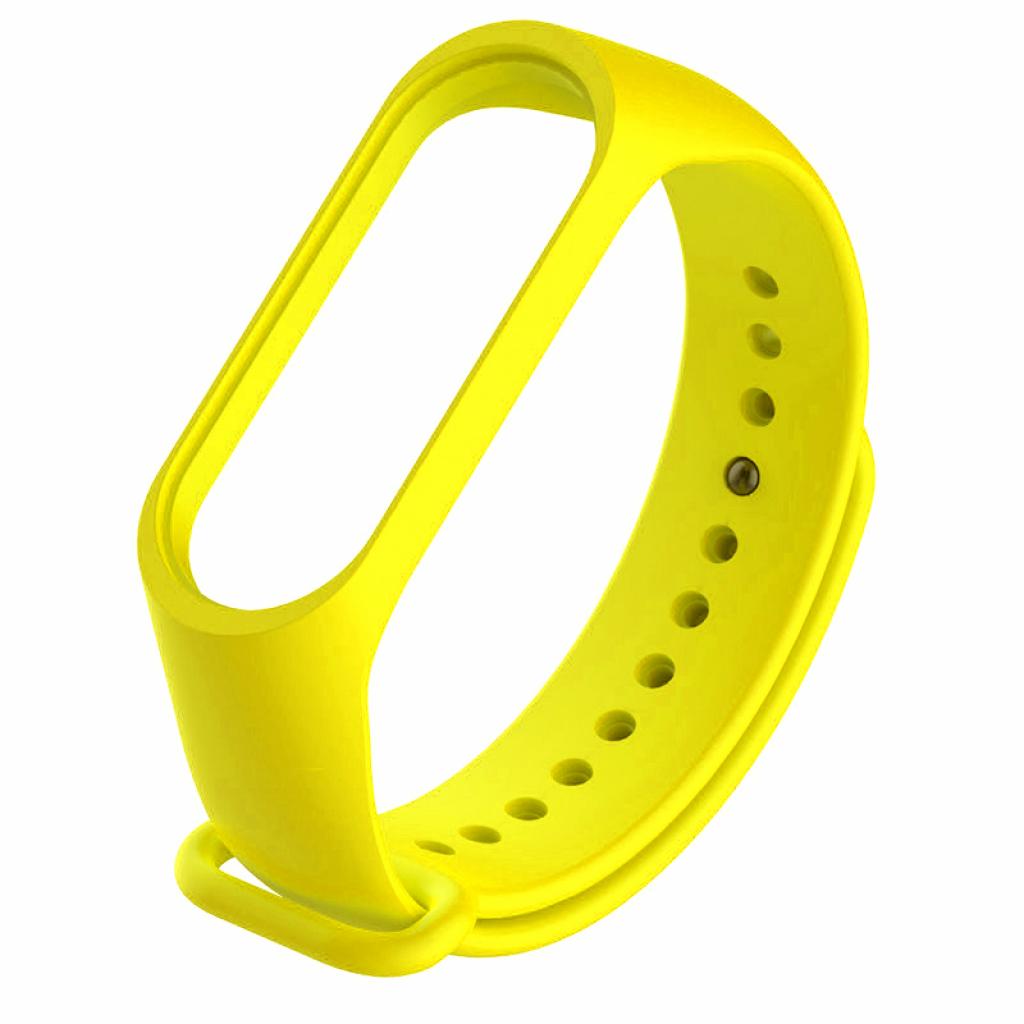 Ремінець до фітнес браслета BeCover Silicone для Xiaomi Mi Band 3/4 Yellow (704130)