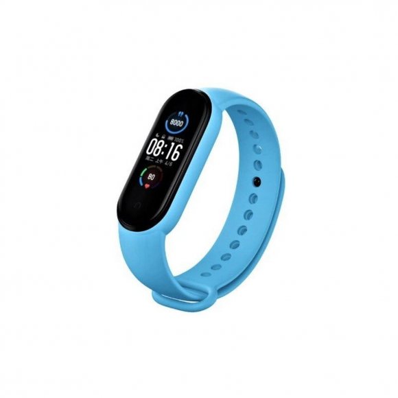 Ремінець до фітнес браслета BeCover Silicone для Xiaomi Mi Smart Band 5/6/7 Light Blue (707653)