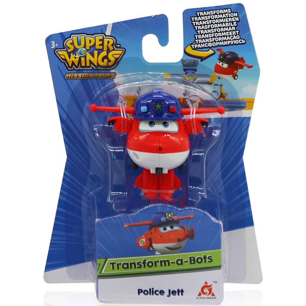 Трансформер Super Wings Transform-a-Bots Police Jett, Джетт поліцейський (EU730031)