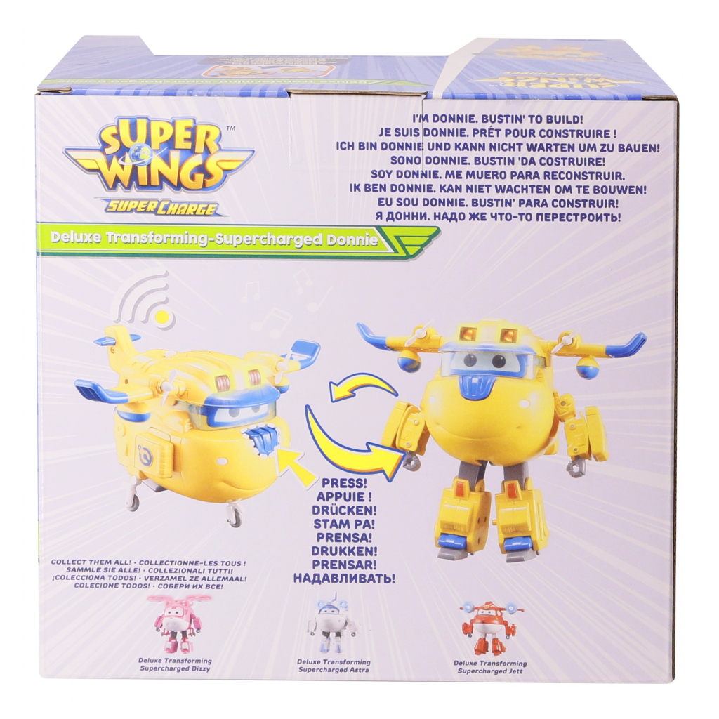 Трансформер Super Wings Supercharge Lights&Sounds Donnie, Донні, світло, звук (EU740432)