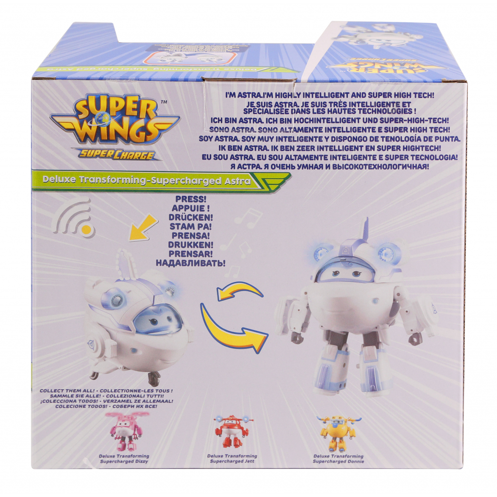 Трансформер Super Wings Supercharge Lights&Sounds Astra, Астра, світло, звук (EU740433)