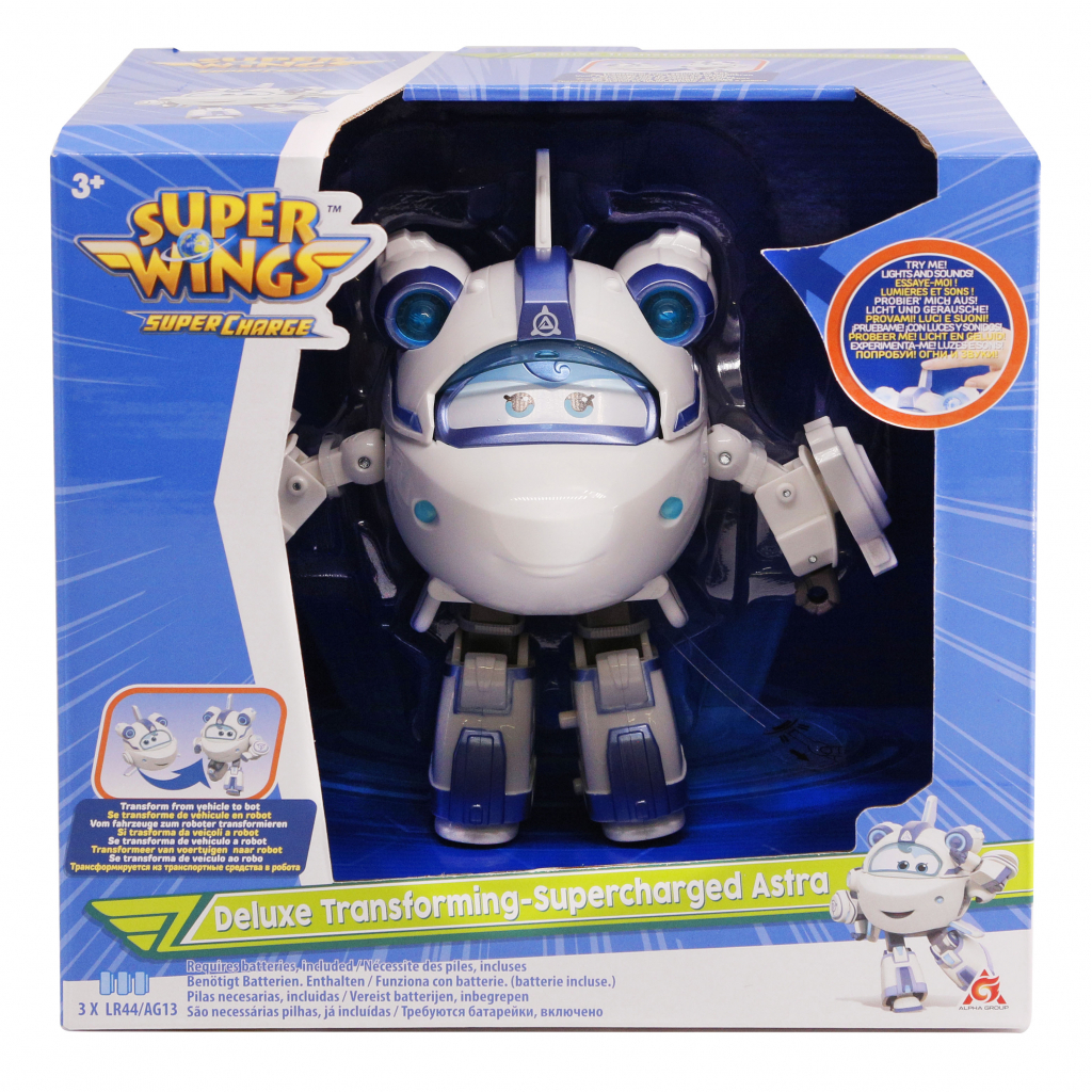 Трансформер Super Wings Supercharge Lights&Sounds Astra, Астра, світло, звук (EU740433)