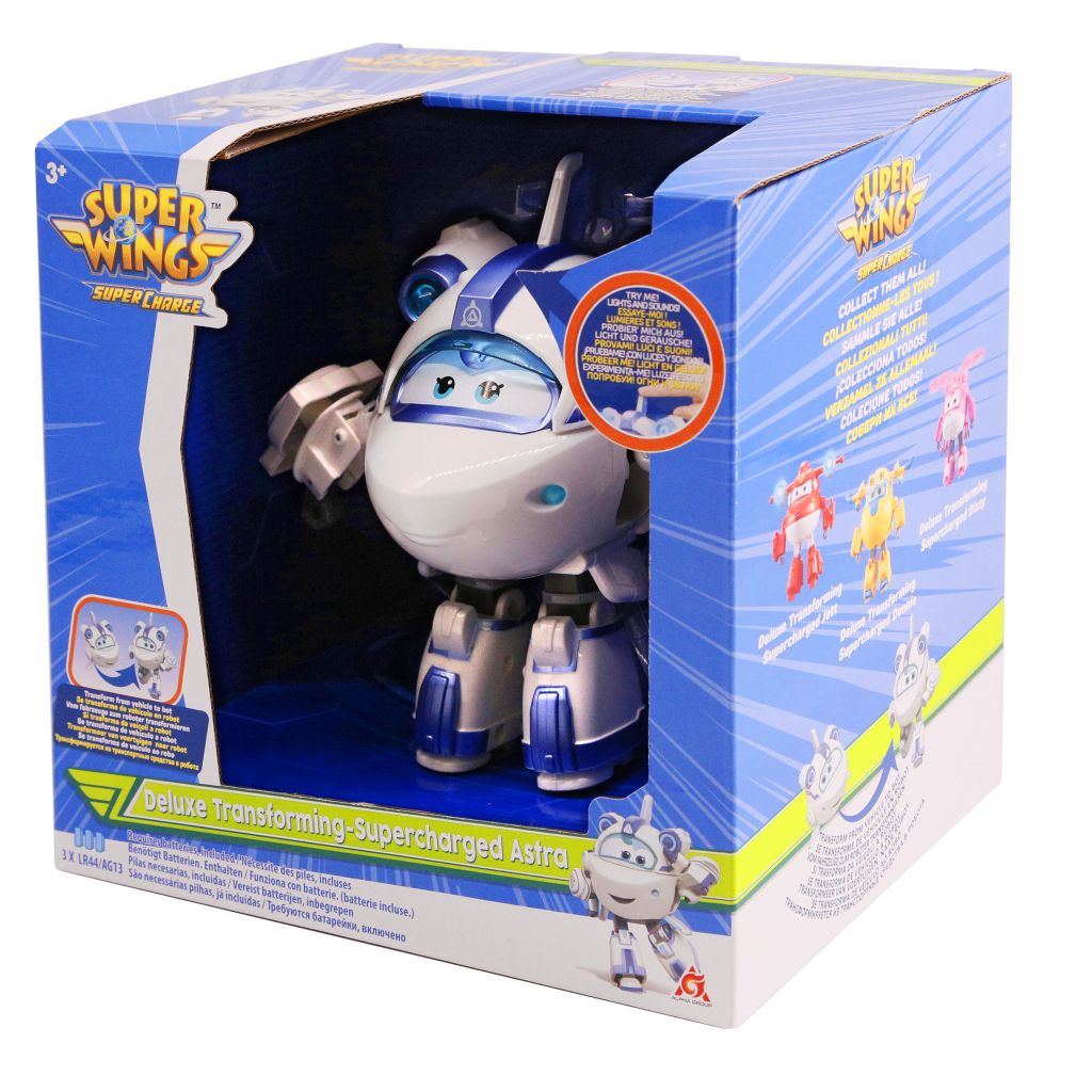 Трансформер Super Wings Supercharge Lights&Sounds Astra, Астра, світло, звук (EU740433)