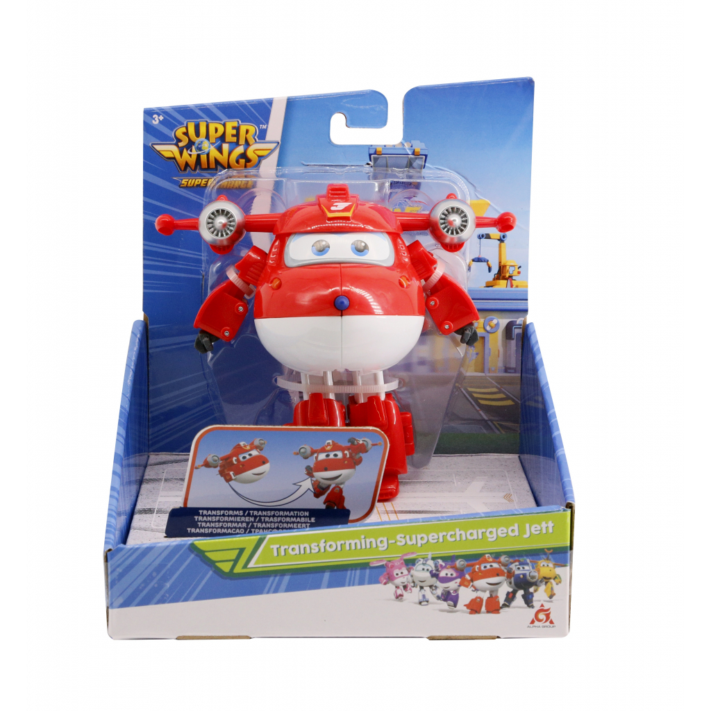 Трансформер Super Wings Transforming-Supercharge Jett, Джетт (EU740283)