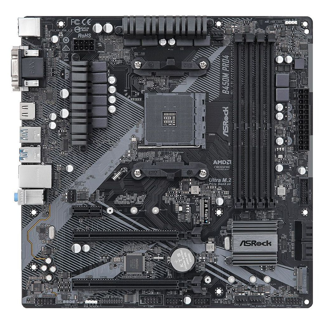 Материнська плата ASRock B450M PRO4 R2.0