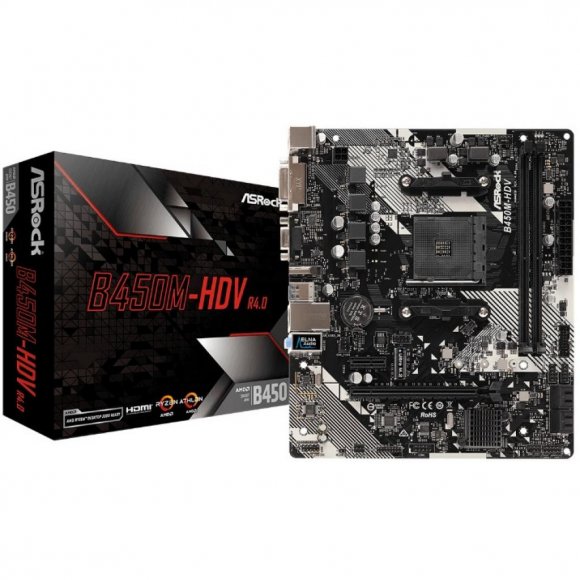 Материнська плата ASRock B450M-HDV R4.0