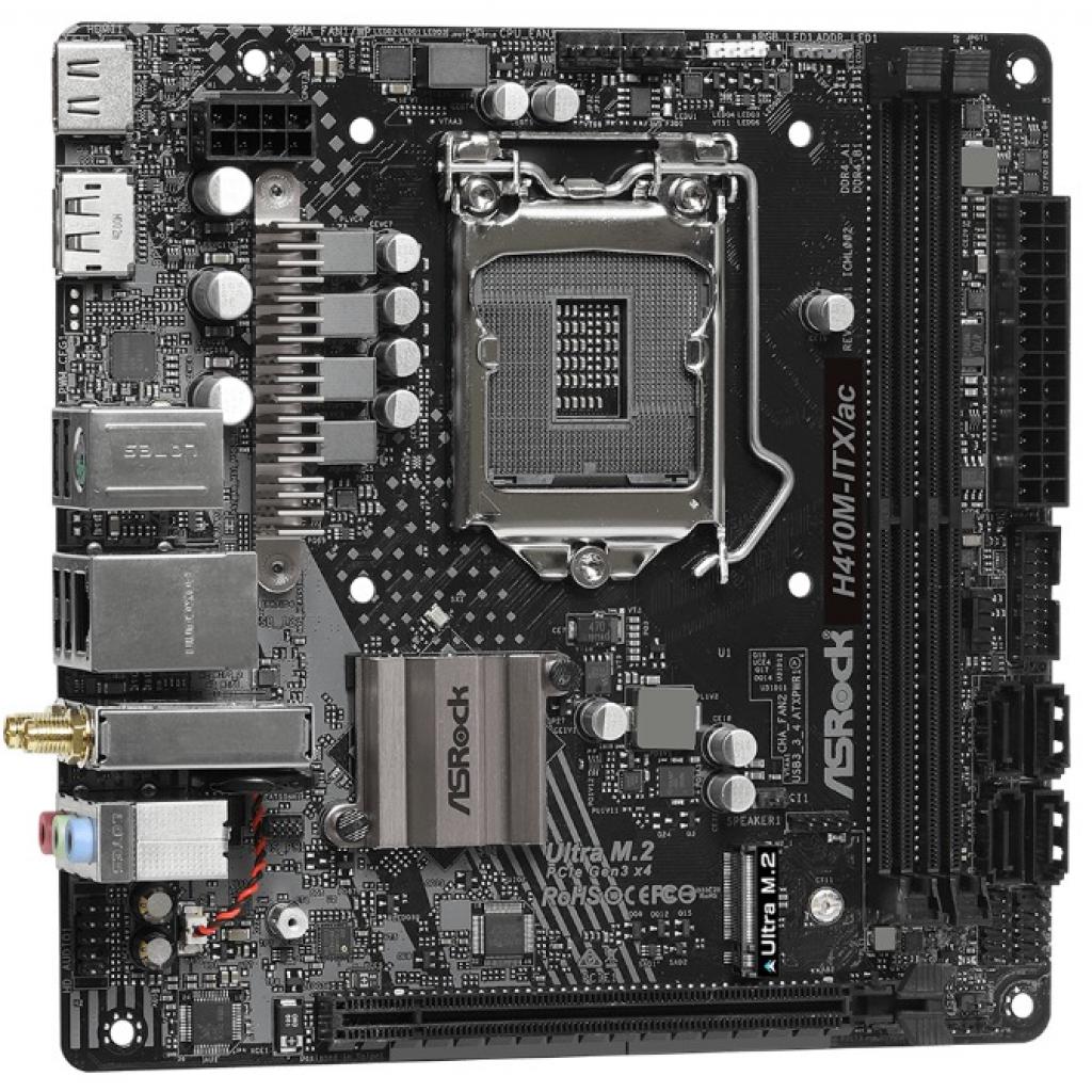 Материнська плата ASRock H410M-ITX/AC