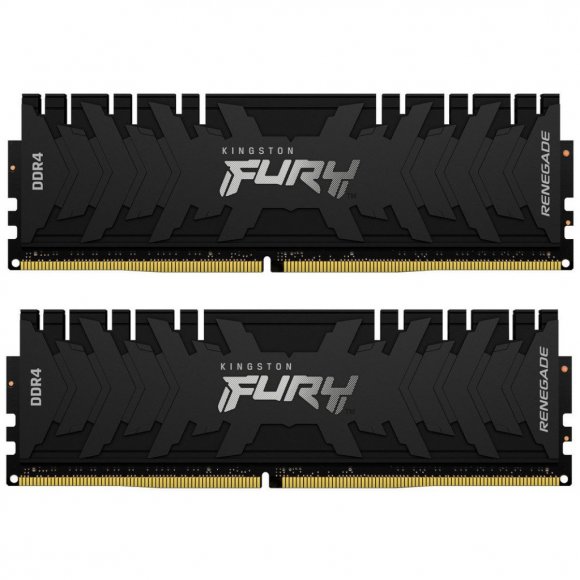 Модуль пам'яті для комп'ютера DDR4 16GB (2x8GB) 4600 MHz FURY Renegade Black Kingston Fury (ex.HyperX) (KF446C19RBK2/16)